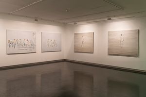 Jawad Al Malhi, _Afterwards_ (2017–2022). Exhibition view: Sharjah Biennial 15, Sharjah Art Museum (7 February–11 June 2023). Courtesy Sharjah Art Foundation. Photo: Shanavas Jamaluddin.
